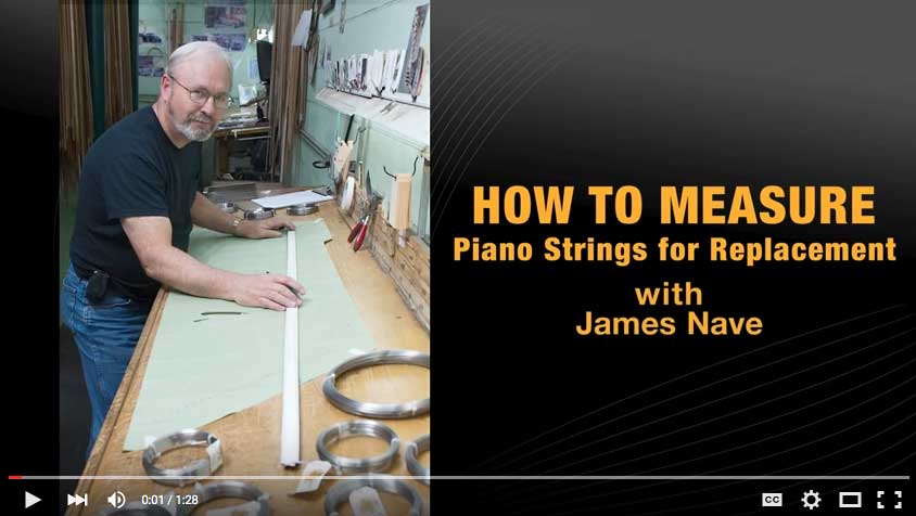 How to measure piano string replacements